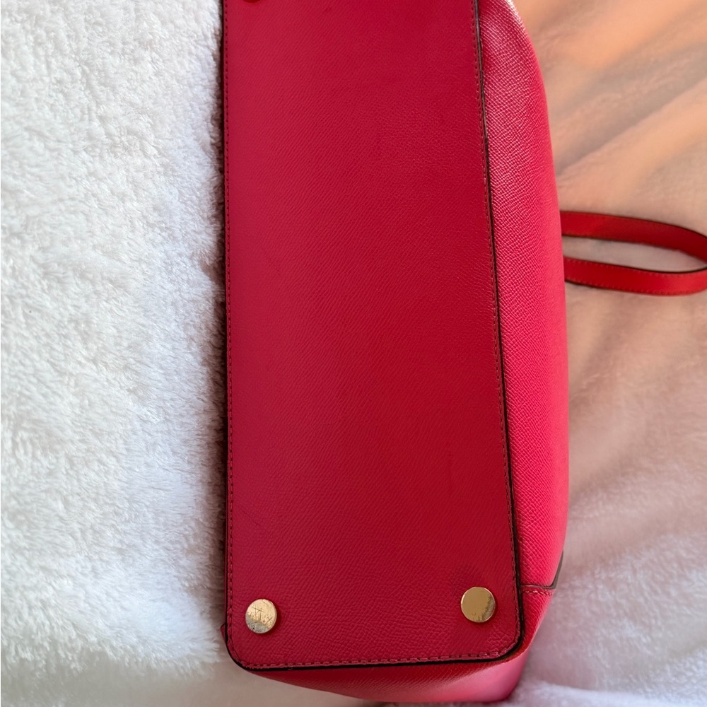 Michael Kors Pink Leather Tote with Gold Hardware - Picture 6 of 6